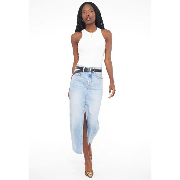 ✨ NWT ✨ Pistola - Alice Denim Midi Skirt - Brooklyn Wash - size 28 - Picture 1 of 14